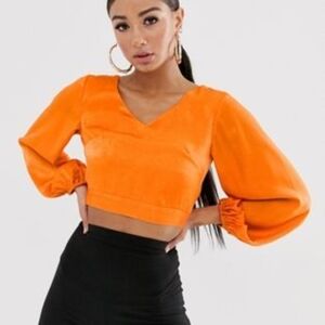 Koco &‎ K Orange Women's Crop Top